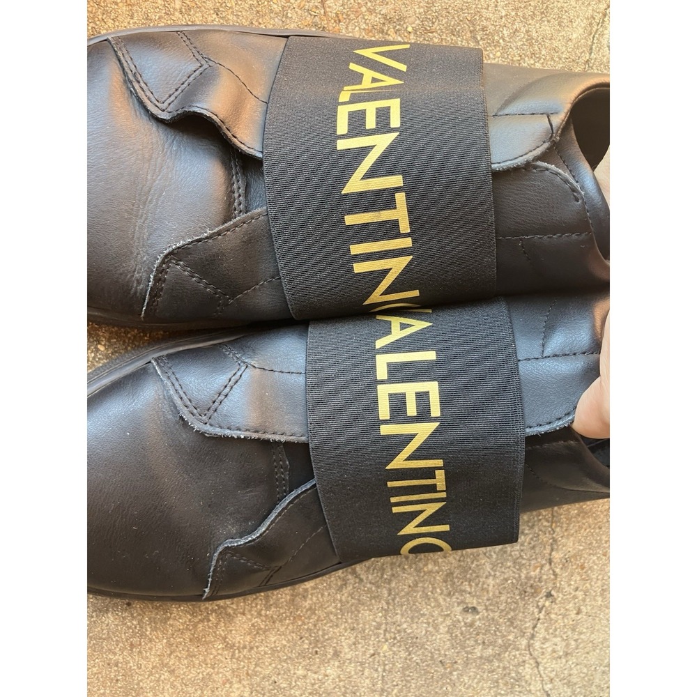 Valentino by Mario Valentino Men's Zeus Slip-On Sneaker in Black/Gold Odyssey 11 - Picture 10 of 14